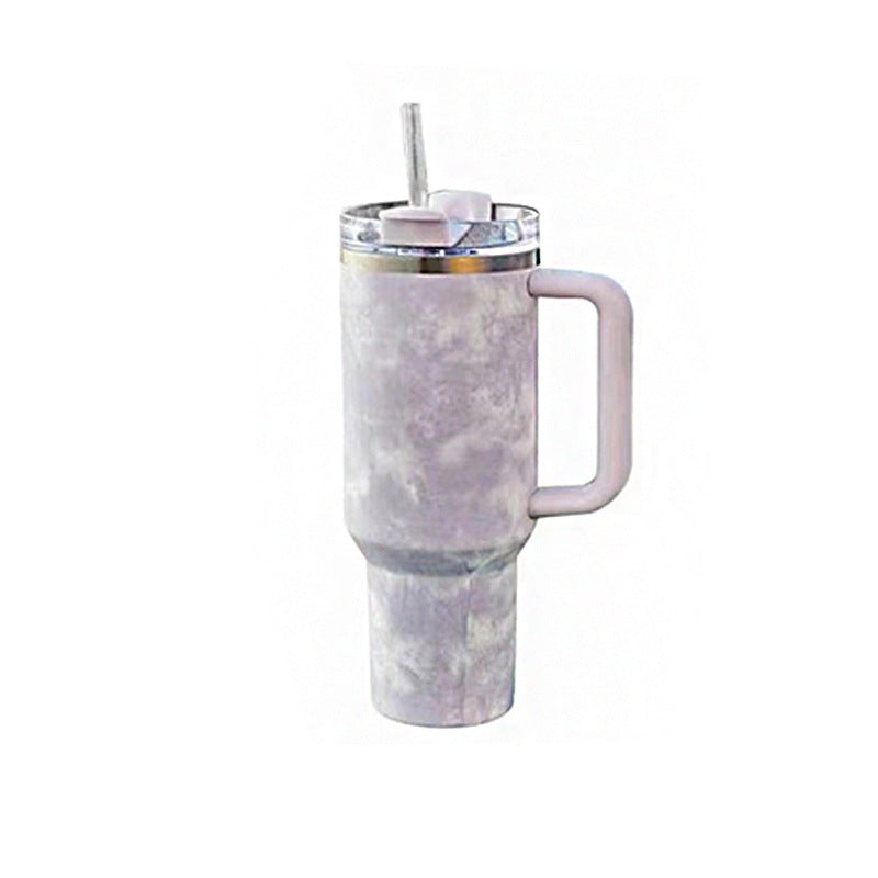 40oz Handle Stainless Steel Vacuum With Straw Car Vacuum Cup