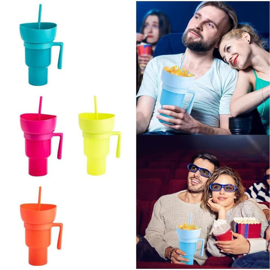 Snack With Handle Straw Cup Kitchen Gadgets